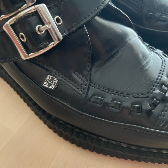 TUK 3 buckle pointed toe winklepicker boots - Picture 3 of 11